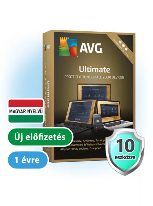 AVG Ultimate 10 eszközre, 1 évre