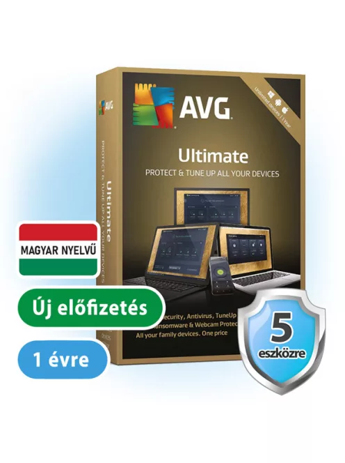 AVG Ultimate 5 eszközre, 1 évre